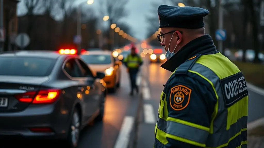 Polițist în timpul liber previne un accident rutier