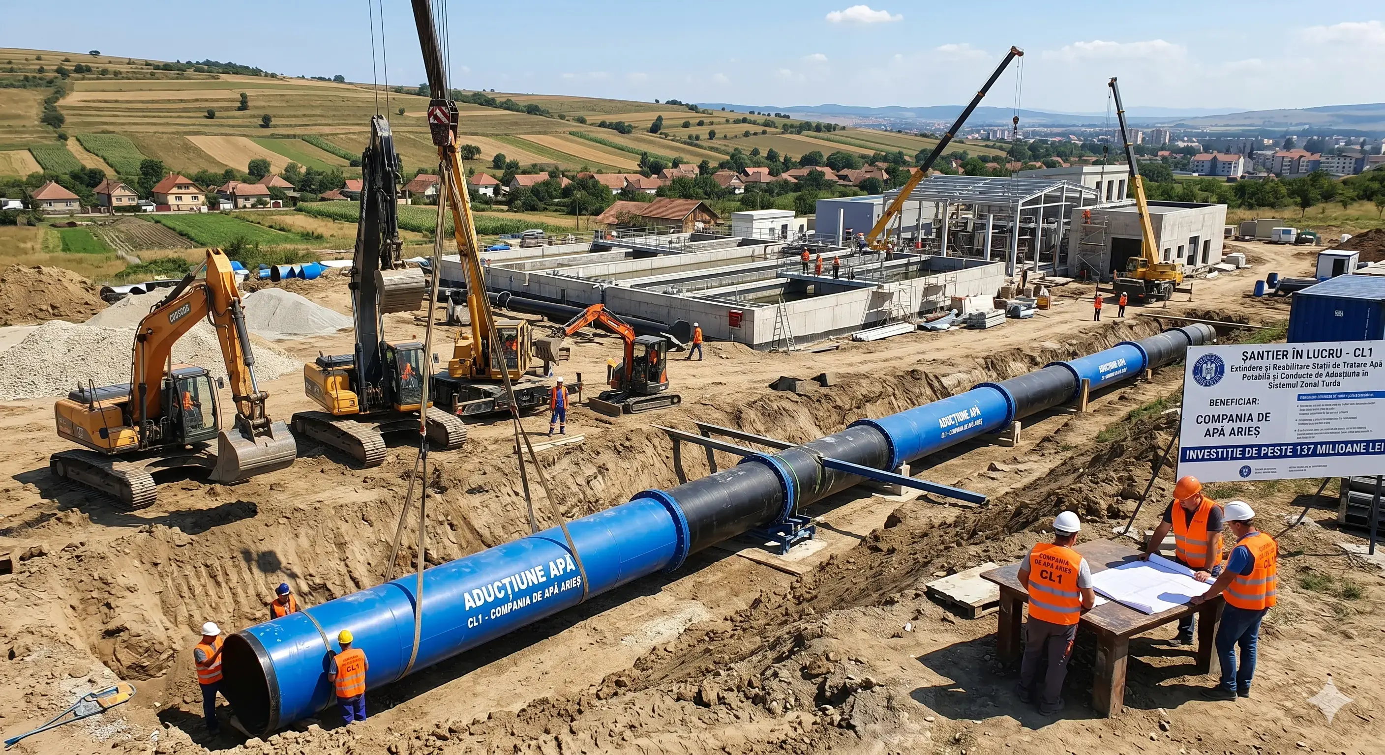 La Turda demarează un proiect masiv de infrastructură de apă