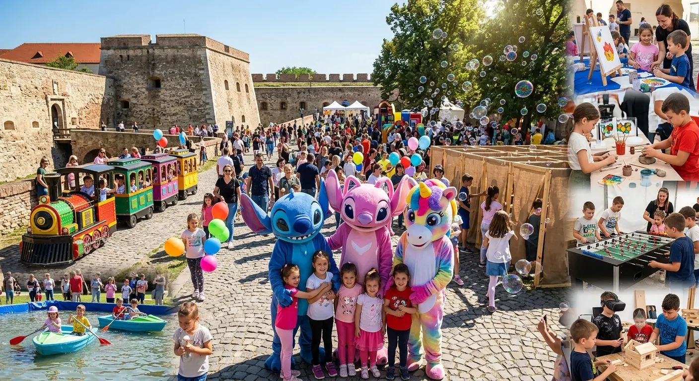 Festivalul Copiilor a transformat Cetatea Oradea într-un tărâm de joacă