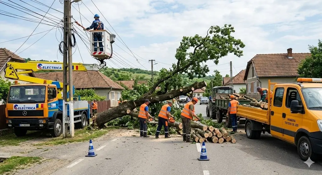 Primăria Tritenii de Jos a intervenit pentru restabilirea condițiilor de siguranță în Tritenii Hotar