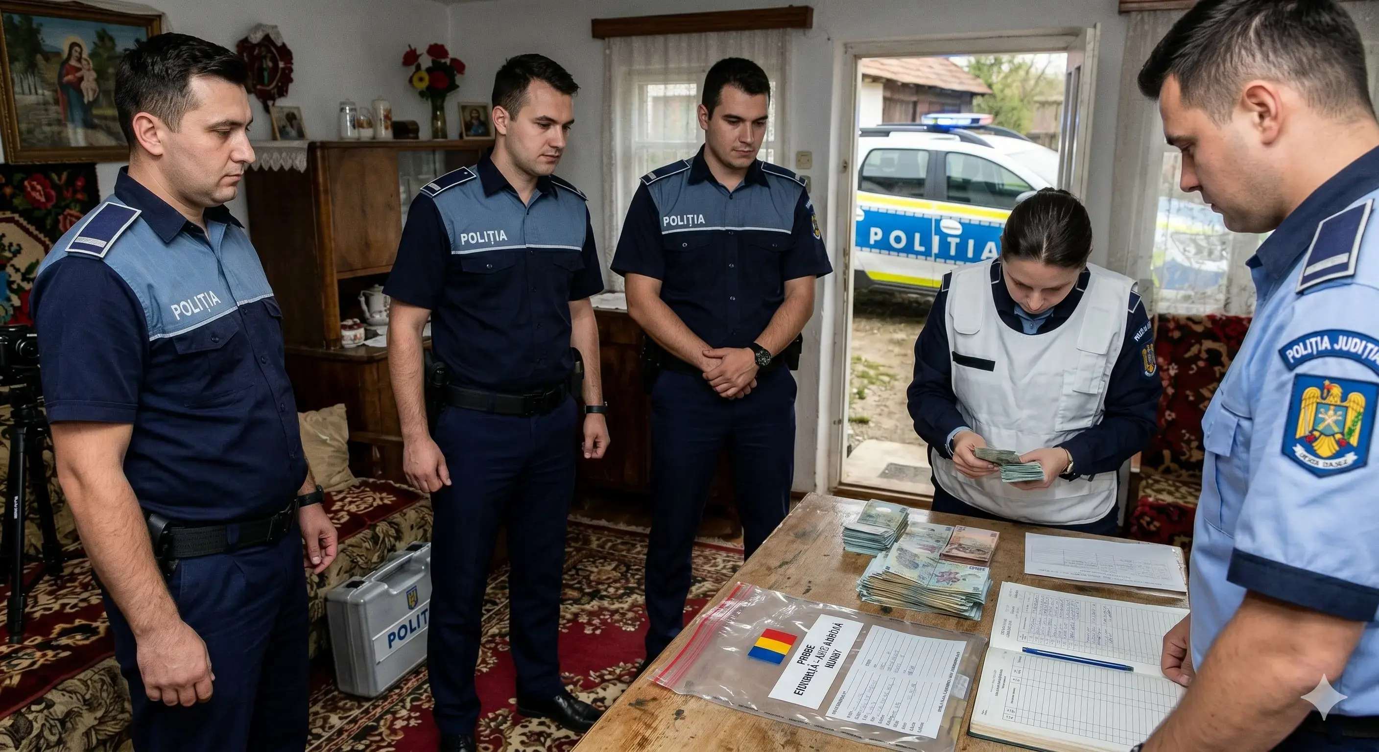 Polițiștii din Sălaj au reținut un bărbat din Românași pentru cămătarie
