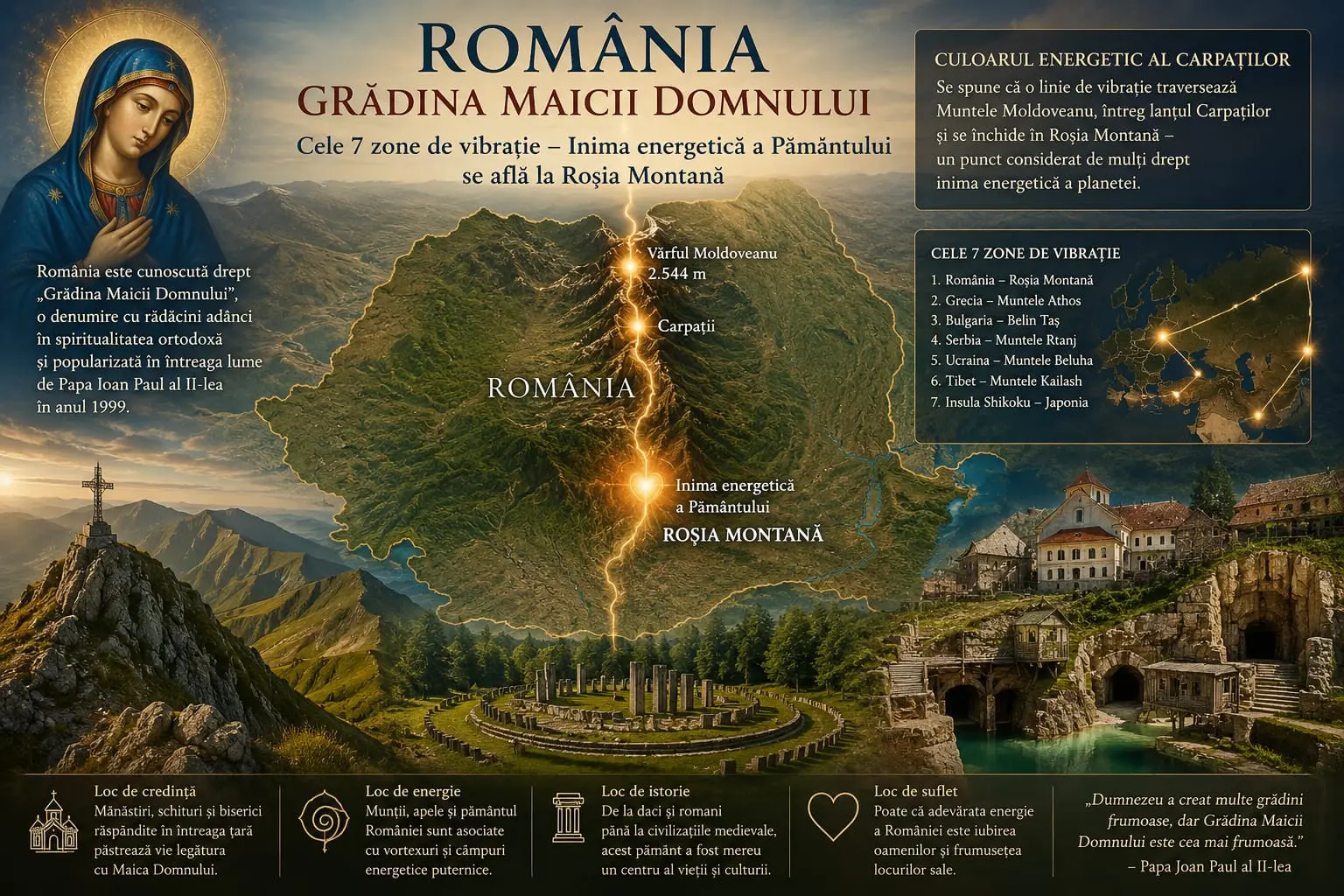 România – Grădina Maicii Domnului și misterul locurilor de mare energie